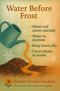 Water before frost graphic